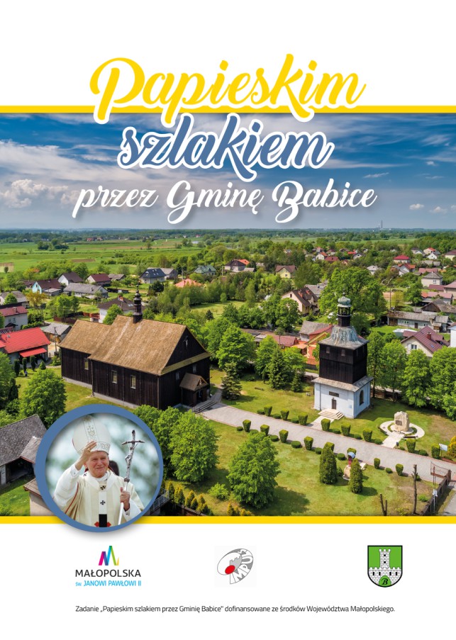 Okładka publikacji Papieskim Szlakiem przez Gminę Babice