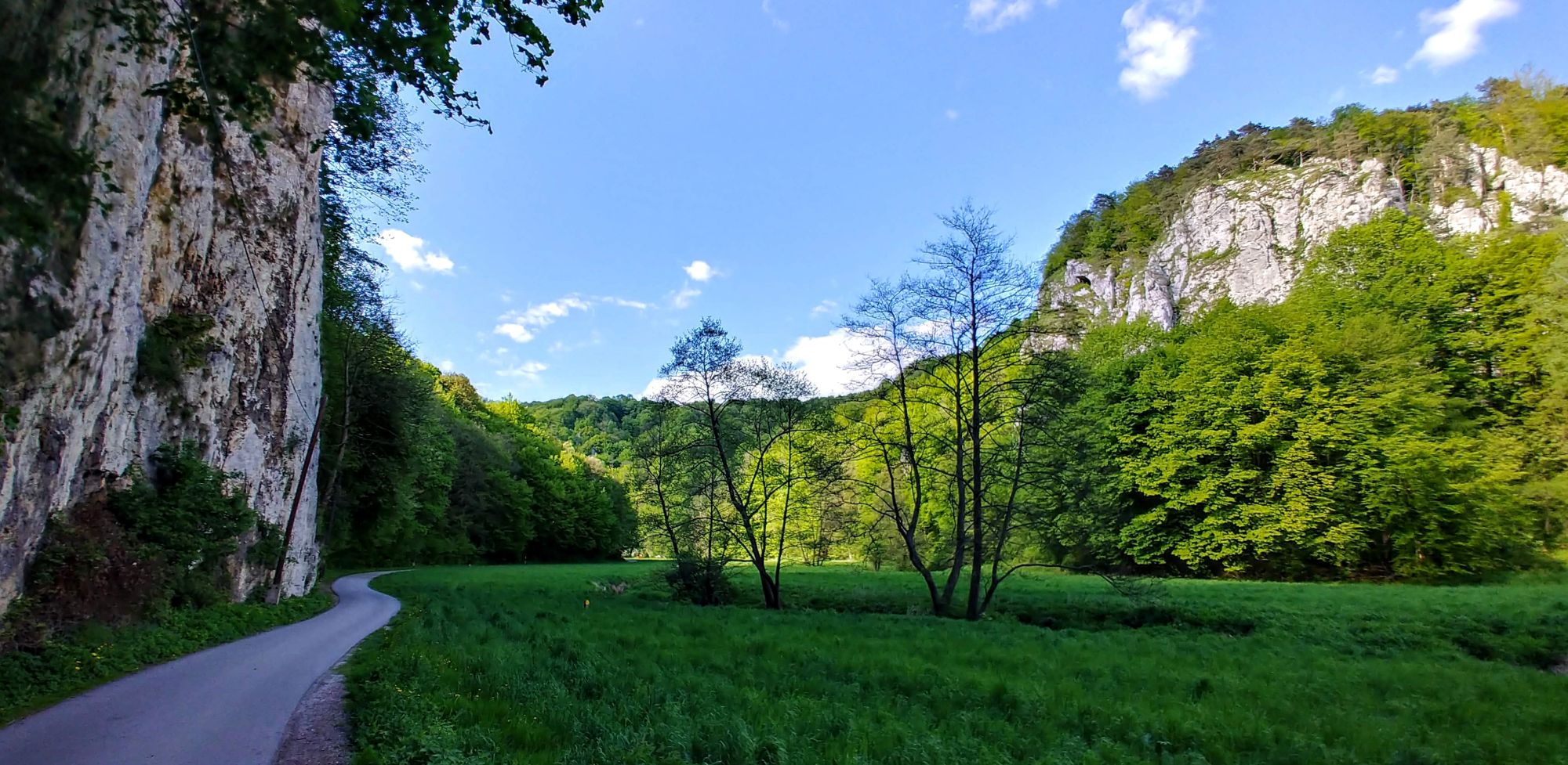 Droga w dolinie Prądnika, Ojcowski Park Narodowy